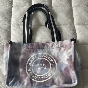 Marc Jacobs Purple and White Tote Bag